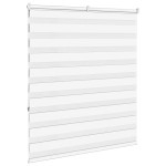 vidaXL Jaluzea tip zebra alb lățime țesătură 115,9 cm poliester