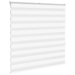 vidaXL Jaluzea tip zebra alb lățime țesătură 140,9 cm poliester