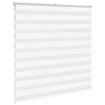 vidaXL Jaluzea tip zebra alb lățime țesătură 145,9 cm poliester