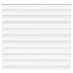 vidaXL Jaluzea tip zebra alb lățime țesătură 150,9 cm poliester