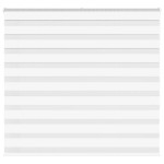 vidaXL Jaluzea tip zebra alb lățime țesătură 155,9 cm poliester
