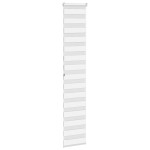 vidaXL Jaluzea tip zebra alb lățime țesătură 45,9 cm poliester