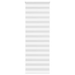 vidaXL Jaluzea tip zebra alb lățime țesătură 65,9 cm poliester