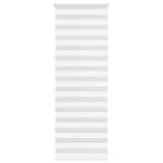 vidaXL Jaluzea tip zebra alb lățime țesătură 80,9 cm poliester
