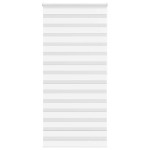 vidaXL Jaluzea tip zebra alb lățime țesătură 95,9 cm poliester