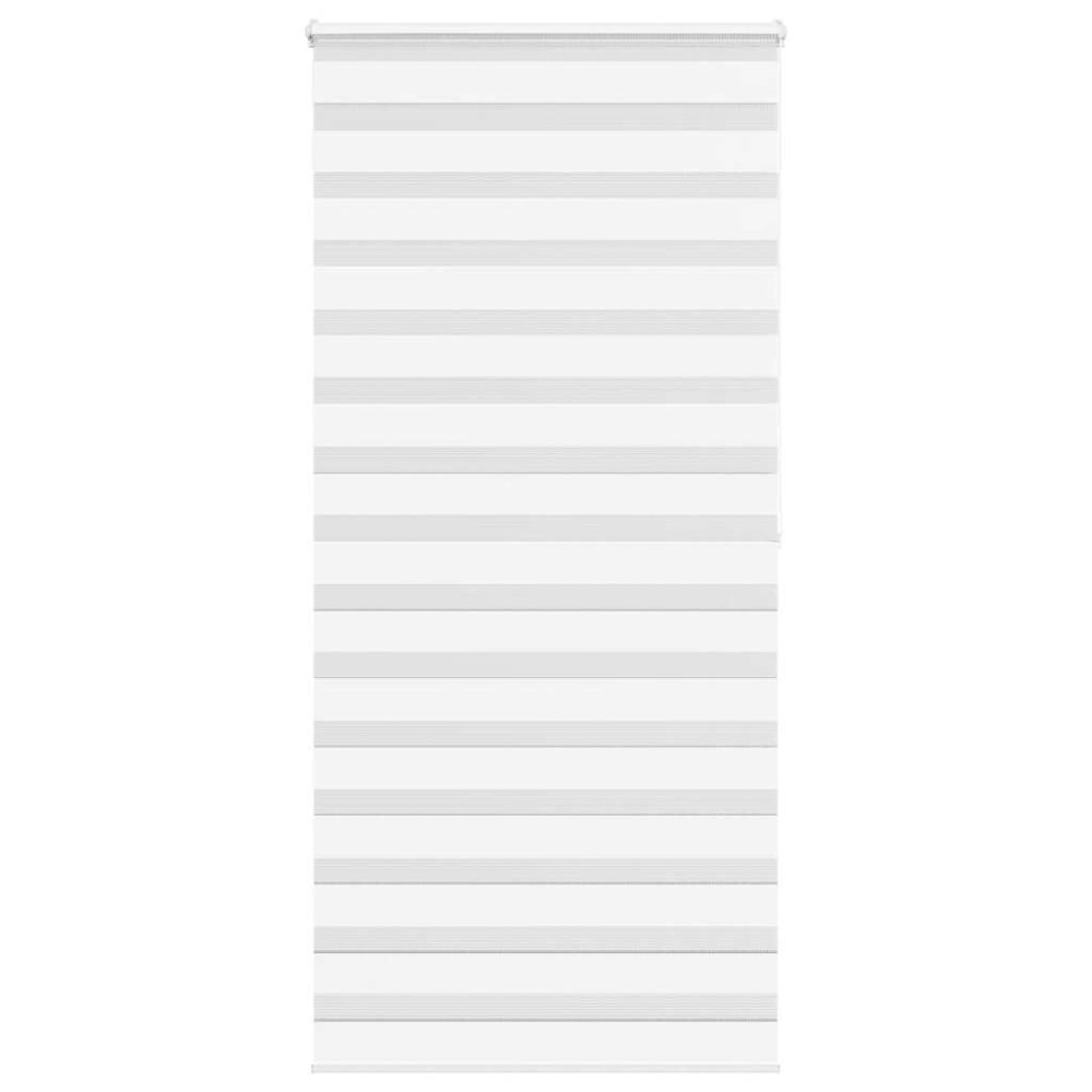 vidaXL Jaluzea tip zebra alb lățime țesătură 100,9 cm poliester