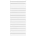 vidaXL Jaluzea tip zebra alb lățime țesătură 100,9 cm poliester