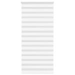 vidaXL Jaluzea tip zebra alb lățime țesătură 105,9 cm poliester