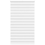vidaXL Jaluzea tip zebra alb lățime țesătură 115,9 cm poliester
