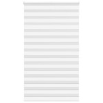 vidaXL Jaluzea tip zebra alb lățime țesătură 120,9 cm poliester