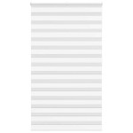 vidaXL Jaluzea tip zebra alb lățime țesătură 130,9 cm poliester