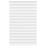 vidaXL Jaluzea tip zebra alb lățime țesătură 135,9 cm poliester