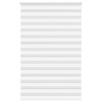 vidaXL Jaluzea tip zebra alb lățime țesătură 145,9 cm poliester