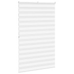 vidaXL Jaluzea tip zebra alb lățime țesătură 145,9 cm poliester
