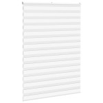 vidaXL Jaluzea tip zebra alb lățime țesătură 150,9 cm poliester