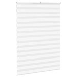 vidaXL Jaluzea tip zebra alb lățime țesătură 150,9 cm poliester