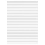 vidaXL Jaluzea tip zebra alb lățime țesătură 155,9 cm poliester