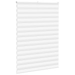 vidaXL Jaluzea tip zebra alb lățime țesătură 155,9 cm poliester