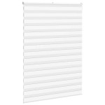 vidaXL Jaluzea tip zebra alb lățime țesătură 160,9 cm poliester