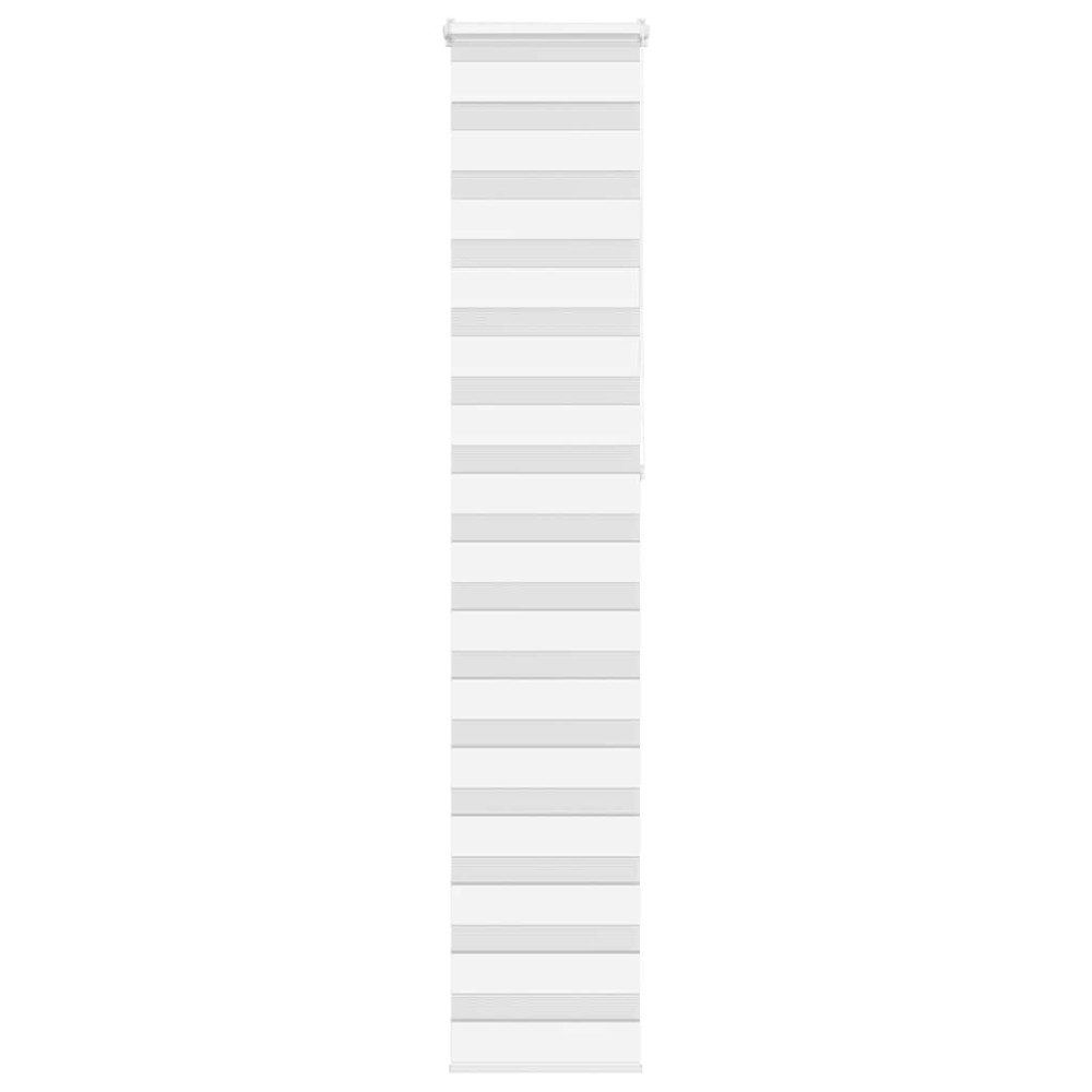 vidaXL Jaluzea tip zebra alb lățime țesătură 45,9 cm poliester