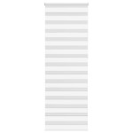 vidaXL Jaluzea tip zebra alb lățime țesătură 65,9 cm poliester