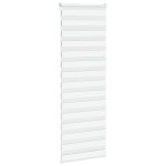 vidaXL Jaluzea tip zebra alb lățime țesătură 65,9 cm poliester