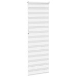 vidaXL Jaluzea tip zebra alb lățime țesătură 65,9 cm poliester