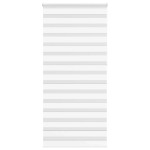 vidaXL Jaluzea tip zebra alb lățime țesătură 105,9 cm poliester