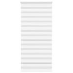 vidaXL Jaluzea tip zebra alb lățime țesătură 110,9 cm poliester
