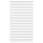 vidaXL Jaluzea tip zebra alb lățime țesătură 120,9 cm poliester