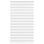 vidaXL Jaluzea tip zebra alb lățime țesătură 130,9 cm poliester