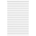 vidaXL Jaluzea tip zebra alb lățime țesătură 135,9 cm poliester