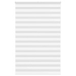 vidaXL Jaluzea tip zebra alb lățime țesătură 140,9 cm poliester