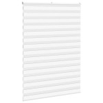 vidaXL Jaluzea tip zebra alb lățime țesătură 150,9 cm poliester