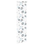 vidaXL Jaluzelă de duș 60x240 cm lățime material 56 cm vidaXL Jaluzelă de duș 60x240 cm lățime material 56 cm