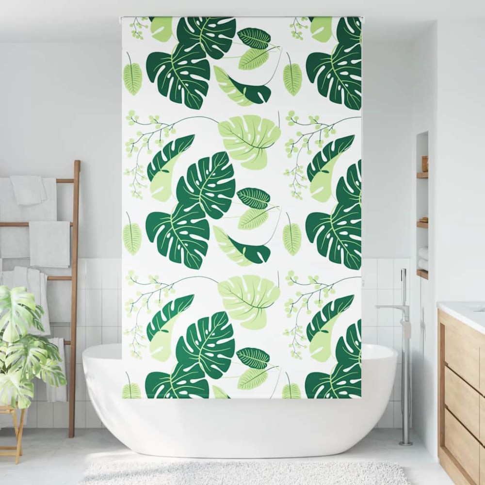 vidaXL Jaluzea cu rolă de duș 130x240 cm lățime material 126 cm