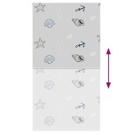 vidaXL Jaluzea cu rolă de duș 120x240 cm lățime material 116 cm