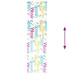 vidaXL Jaluzelă de duș 60x240 cm lățime material 56 cm vidaXL Jaluzelă de duș 60x240 cm lățime material 56 cm