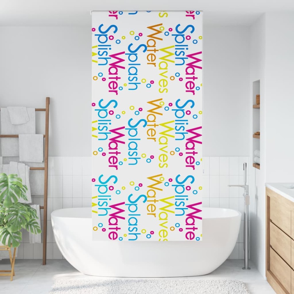 vidaXL Jaluzea cu rolă de duș 110x240 cm lățime material 106 cm