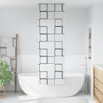 vidaXL Jaluzelă de duș 60x240 cm lățime material 56 cm vidaXL Jaluzelă de duș 60x240 cm lățime material 56 cm