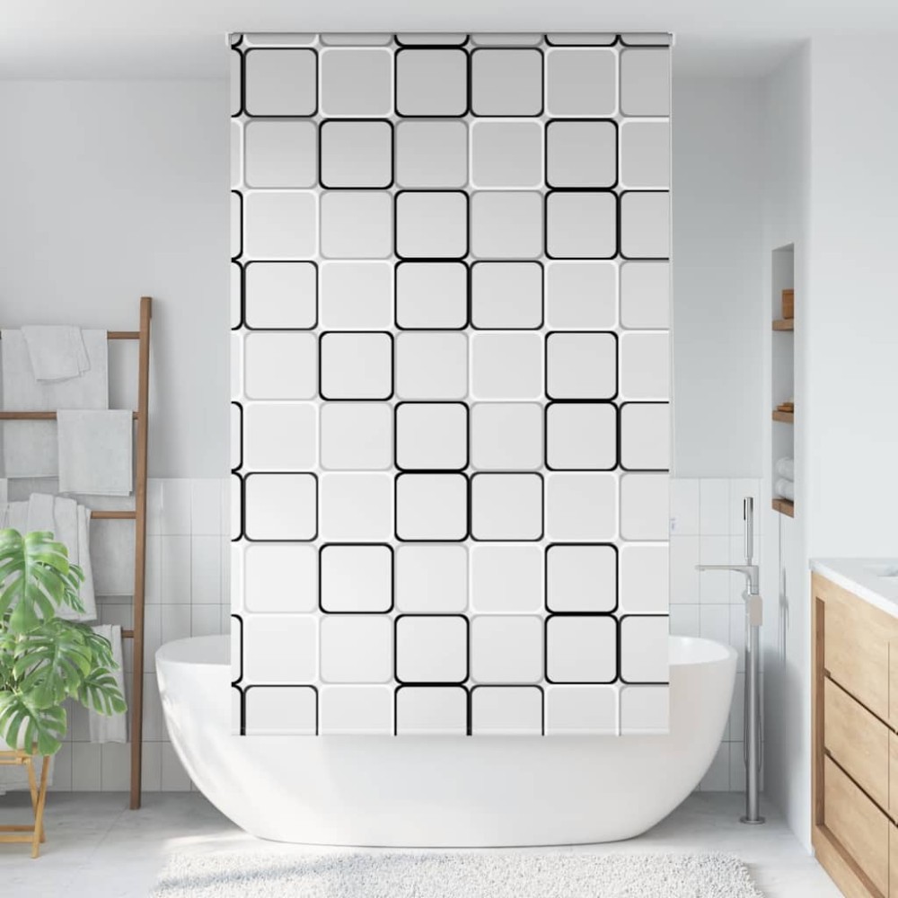 vidaXL Jaluzea cu rolă de duș 130x240 cm lățime material 126 cm