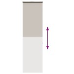 vidaXL Jaluzea cu role de duș cu casetă 80x240 cm lățime material 76 cm