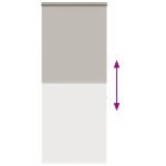 vidaXL Jaluzea cu role de duș cu casetă 90x240 cm lățime material 86 cm