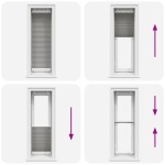 vidaXL Jaluzea plisată Antracit 40x100 cm Lățime țesătură 39,4 cm vidaXL Jaluzea plisată Antracit 40x100 cm Lățime țesătură 39,4 cm