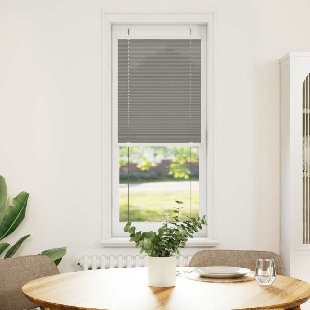 vidaXL Jaluzea plisată Antracit 50x100 cm Lățime țesătură 49,4 cm