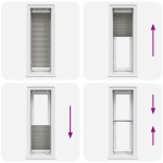 vidaXL Jaluzea plisată Antracit 50x100 cm Lățime țesătură 49,4 cm vidaXL Jaluzea plisată Antracit 50x100 cm Lățime țesătură 49,4 cm