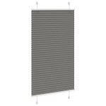 vidaXL Jaluzea plisată Antracit 75x100 cm Lățime țesătură 74,4 cm vidaXL Jaluzea plisată Antracit 75x100 cm Lățime țesătură 74,4 cm