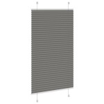 vidaXL Jaluzea plisată Antracit 75x100 cm Lățime țesătură 74,4 cm vidaXL Jaluzea plisată Antracit 75x100 cm Lățime țesătură 74,4 cm