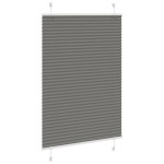 vidaXL Jaluzea plisată Antracit 85x100 cm Lățime țesătură 84,4 cm