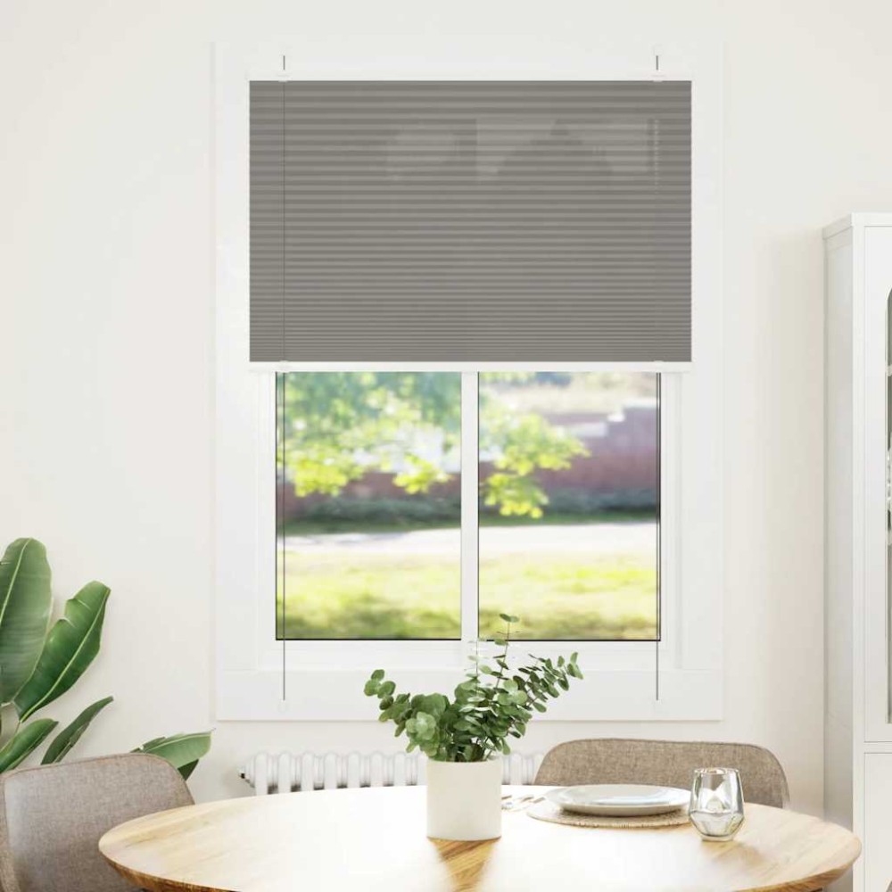 vidaXL Jaluzea plisată Antracit 90x100 cm Lățime țesătură 89,4 cm